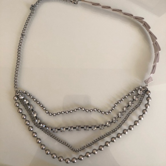 Silver statement necklace - Picture 3 of 4